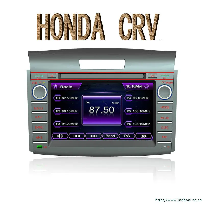 used for honda CRV HD touch screen Car DVD/CD/mp3/mp5 Player with GPS