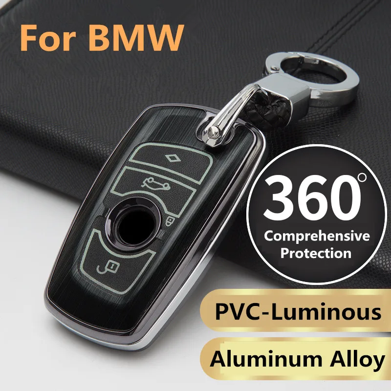 Пластик Световой ключа автомобиля чехол для BMW натуральная кожа чехол для ключей для BMW F30 F20 X1 X3 X5 E30 E34 E90 E60 E36 E39 E46 ключ