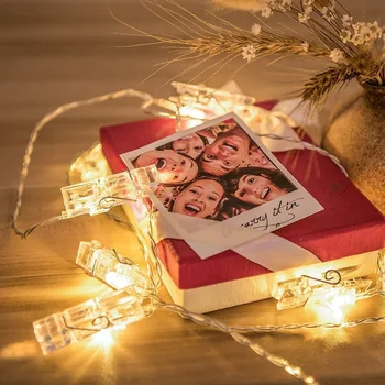

1.5/2/3M Photo Clip Holder LED String lights For Christmas New Year Party Wedding Home Decoration Fairy lights Christmas light