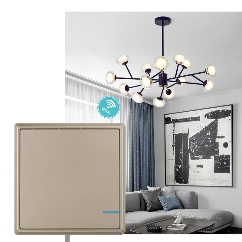

Control Push Switch Wall Switches Button Touch Smart Waterproof One Gang Remote 220v Wifi Light Wireless Switch Switch