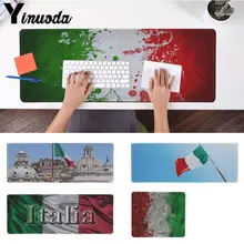 Yinuoda флаг Италии большой коврик для мыши ПК компьютерный коврик Размер для 30x90 см 40x90 см игровой плеер Настольный Ноутбук резиновый коврик для мыши