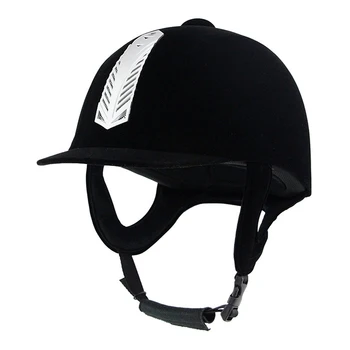 

BYE Motorcycle Helmet Horse Riding Helmet Moto Equestrian Helmet Black Half-covered Safety Cap Horse Equipment 54-60cm