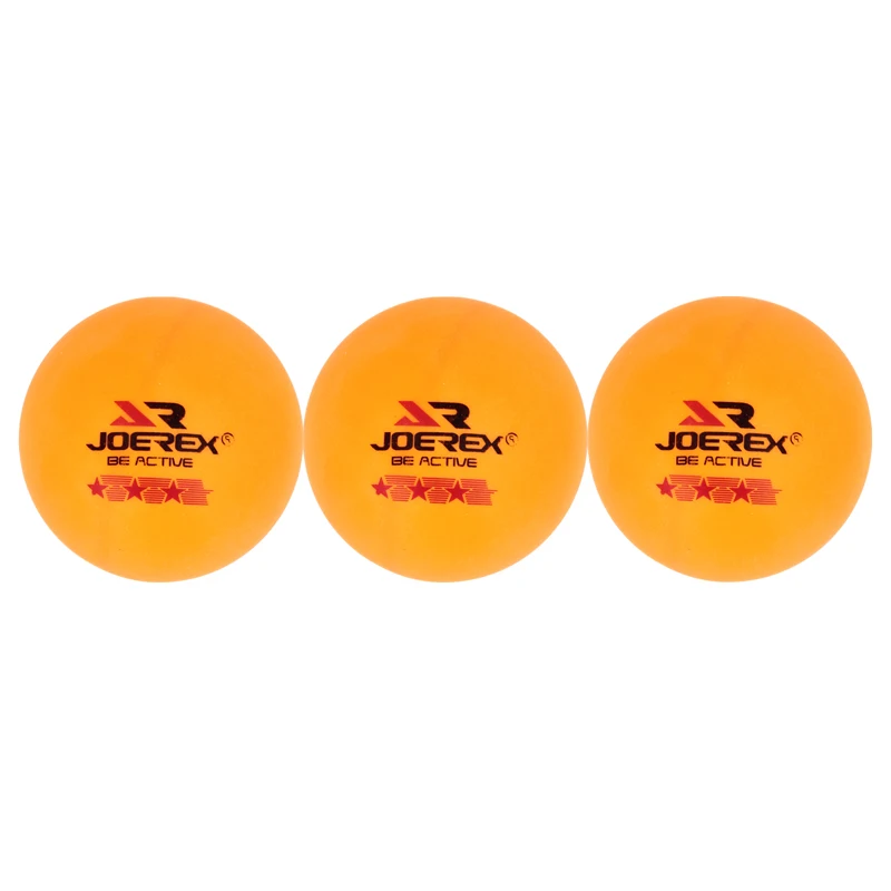 

JOEREX Box of 3Pcs 40mm Standard 3 Star Neat Seams Table Tennis Ping Pong Balls