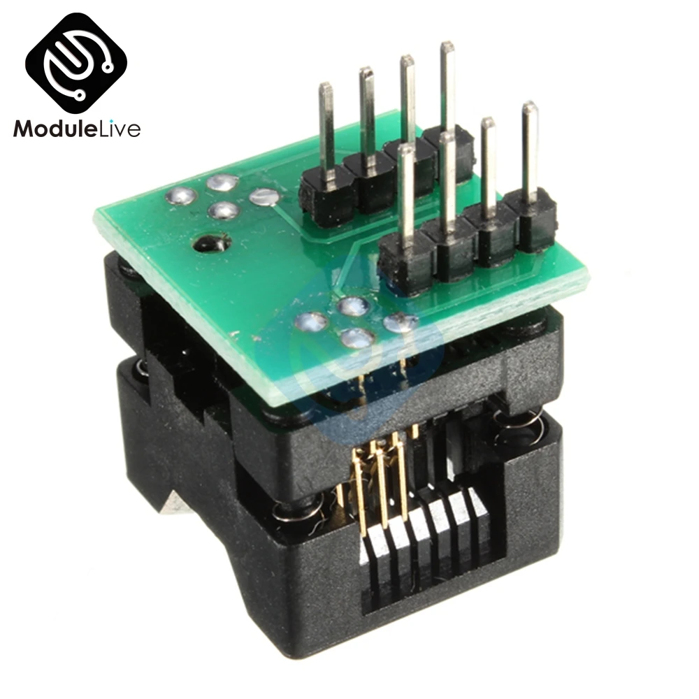 SOIC8 SOP8 to DIP8 EZ Socket Converter Module Programmer Output Power Adapter With 150mil Connector SOIC 8 SOP 8 To DIP 8