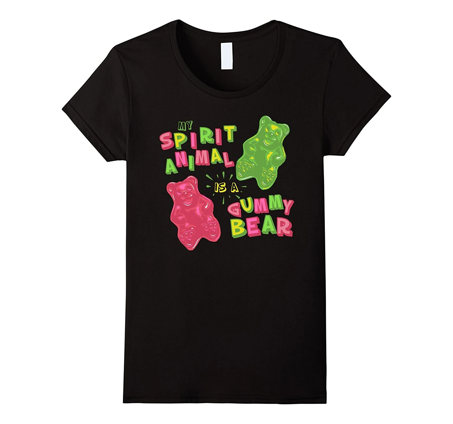 Camiseta de My Spirit Animal is a Gummy para mujer, playera Kawaii de marca para mujer, ropa barata Normal 2017|t-shirt for women|brand t-shirtt-shirt brand - AliExpress