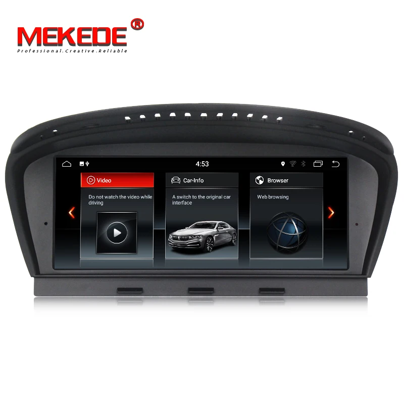 Cheap MEKEDE 8.8" 2GB+32GB 6 CoreAndroid 8.1 Car dvd radio stereo player For BMW 5 series E60 E61 E63 E64 3Series E90 E91 CCC CIC GPS 2