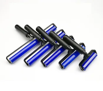 

6inch High sticky effect Manual Vinyl install Cleaner Tool Roller Brush Long Anti-static Dust Remover Sticky Silicone Roller