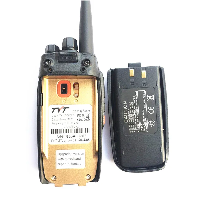 TYT TH UV8000D 10 Вт двухдиапазонное двухстороннее радио 136 174/400 520 МГц рация