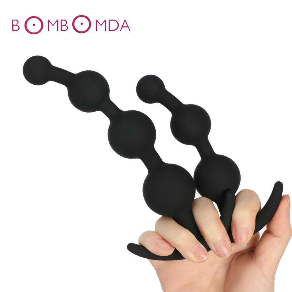 Silicone Anal Plug Sex Toys For Adults Prostate Massager Unisex Balls Anus Masturbation Erotic Toy Men Women | Красота и здоровье