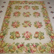 4'X6' рукодельные коврики, Новая Зеландия шерстяные коврики aubusson дизайн светло-зеленый