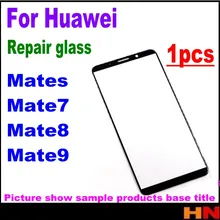 1 шт. Высокое качество сенсорный экран Внешний ЖК-экран передняя стеклянная крышка объектива для Huawei mate S mate 7 8 9 Ремонт Запасные части