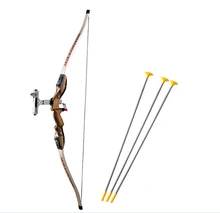 Children simulation brown Recurve send sucker arrows, children gift Children safe outdoor sports bows