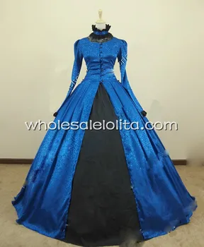 

Victorian Gothic Brocade Dress Ball Gown