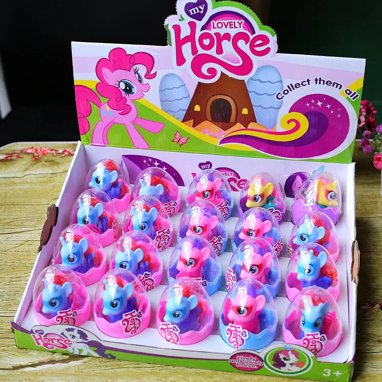 1 random delivery new best selling cartoon doll model pony egg decoration ornament toy