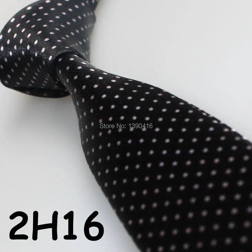 Image 2016 Latest Style Gentlemen Necktie Black White Dot Design Classic Tie Men Brand Ties Prom Dress Luxury Tie Men Suit Tie For Men