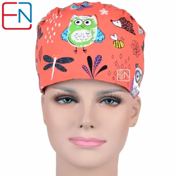 

surgical caps for women medical caps with 3 sizes to fit different size head orange night olws dragon flows