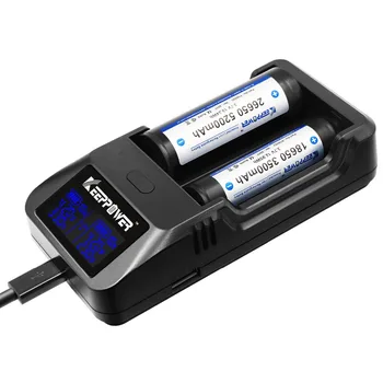 

KeepPower charger L2 plus 2 Amp power bank funtion with LCD display Li-ion rechargeable battery with EU/US adapter free shipping