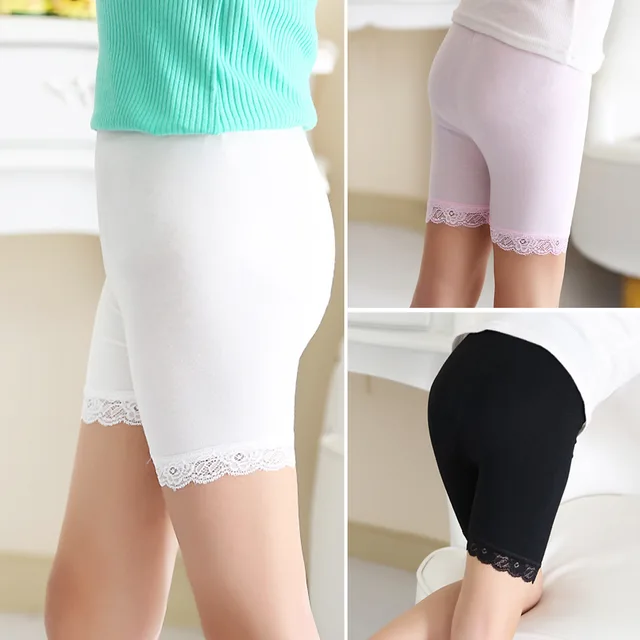 2018 summer girl Safety Pants Underwear Soft Cotton Plain Color Design