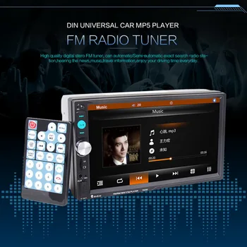 

Mutimedia 7023D 2 Din MP3/MP4/MP5 player 7'' Car Radio Bluetooth With Rear View Camera Mirror Link 10 Languages Audio Stereo