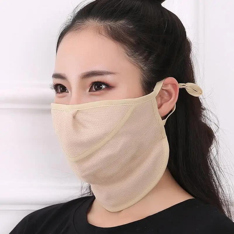 Летняя женская маска от солнца Антибактериальная маска PM2.5 фильтр Защита Велоспорт носить ветрозащитный Анти-пыль маски для лица, рта