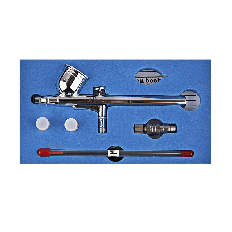 Аэрограф Двойного действия для окрашивания тела, Аэрограф для макияжа ногтей, Воздушная кисть, набор, временная тату-арт, распылитель для рисования лица SP470T