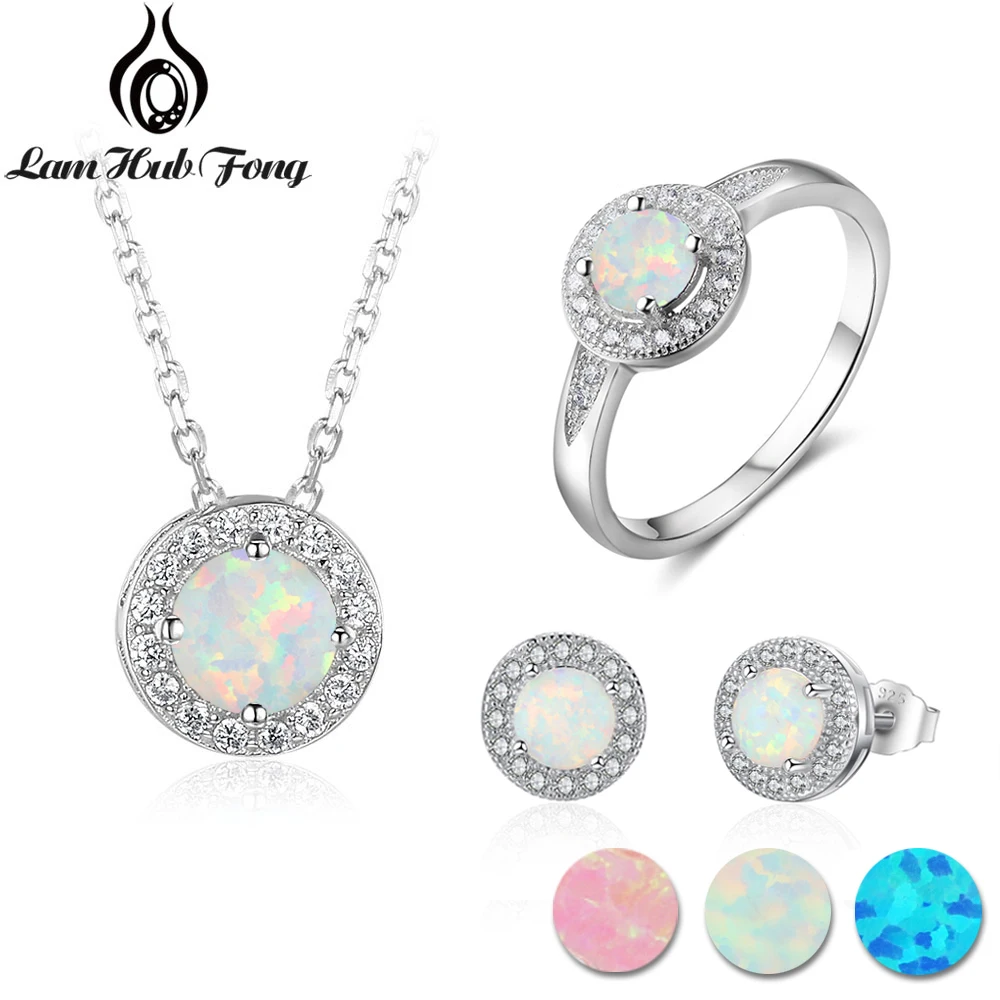 Round Pink Fire Opal 925 Sterling Silver Earring /& Pendant Set Jewelry Accessories Key Chain Bracelet Necklace Pendants