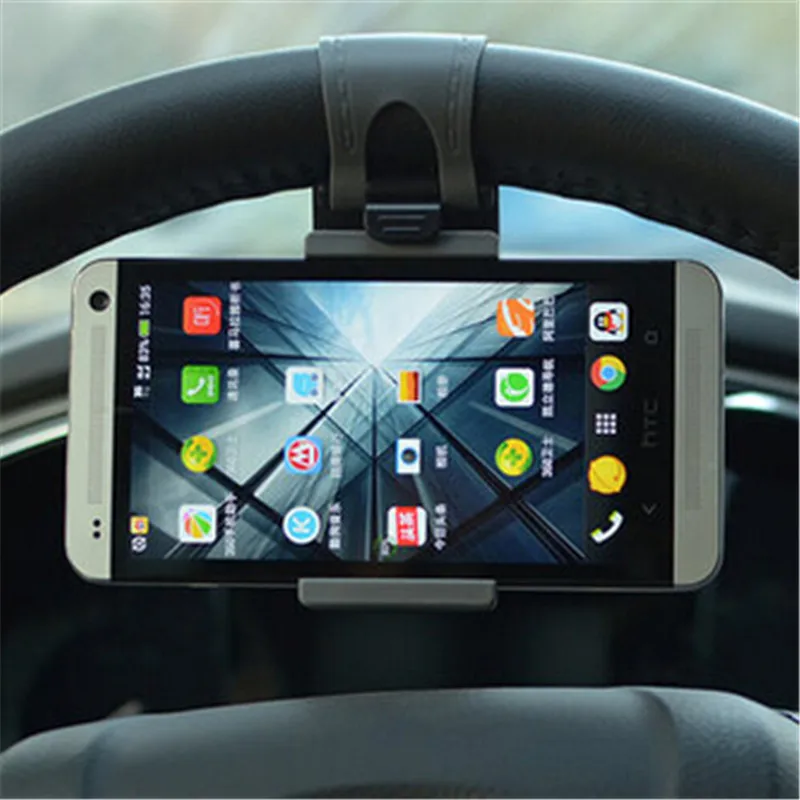 

Car Phone Holder Steering Wheel Bike Clip Mount Rubber Band Stand Holder For Nissan Teana X-Trail Qashqai Livina Sylphy Tiida