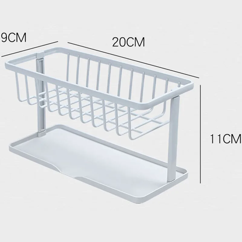 

Multifunctional Sponge Drainage Frame/Faucet Tank Receiver Frame/Household Kitchen Countertop Clean Receiver Frame 20*9*11cm
