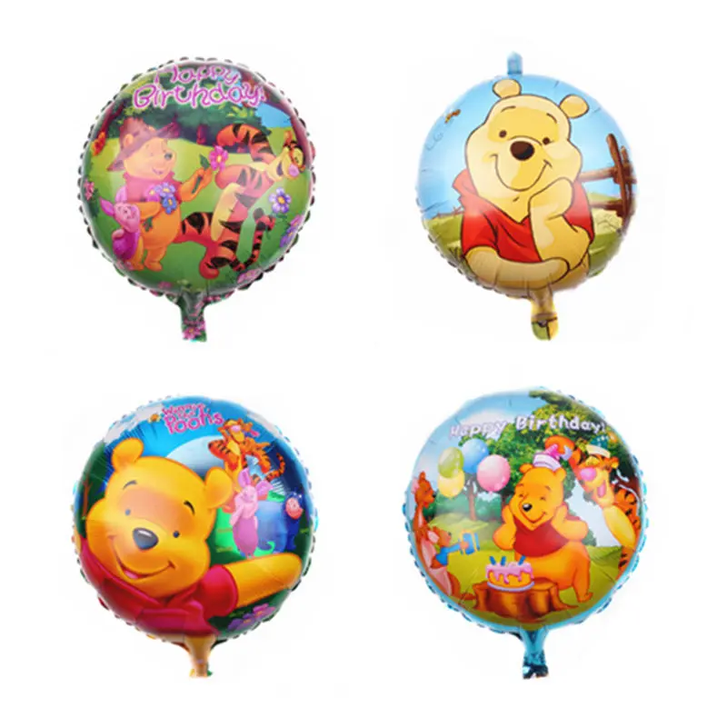 

HDBFH New 18-inch bear aluminum balloon Children's holiday Wedding party decoration balloons Self-sealing