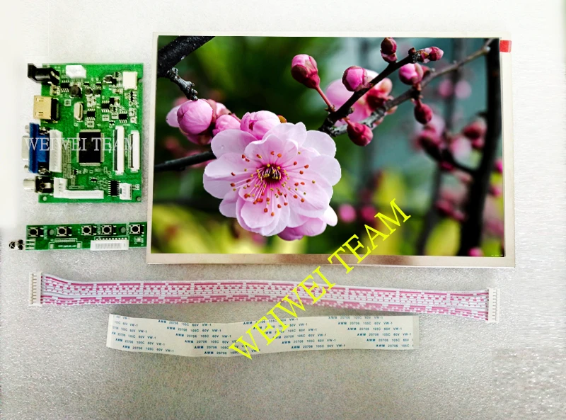 

10.1 Inch 40pins 1280(RGB)*800 TFT EJ101IA-01G LCD Screen Display With Remote Driver Control Board 2AV HDMI VGA for Raspberry Pi