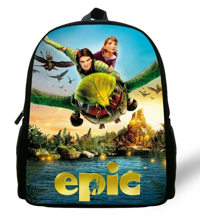 12-дюймовый Mochilas infantis фильм EPIC школьные сумки для детей; комплект с рисунком для детей школьного рюкзака EPIC напечатанная Книга сумка для От 1 до 6 лет - Цвет: Армейский зеленый