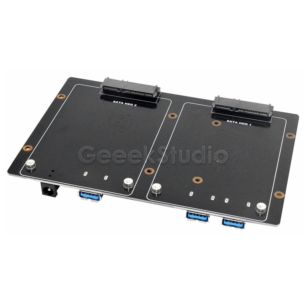 X822 двойной 2 5 &quotSATA HDD/SSD щит USB 3 0 Плата расширения адаптер питания для Raspberry Pi 1