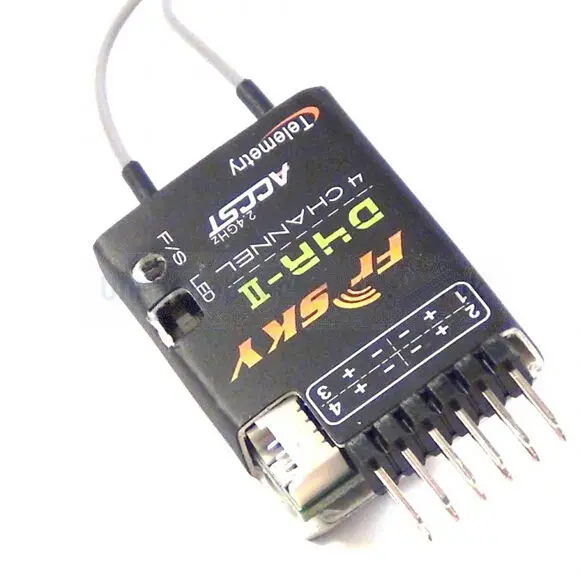 

FrSky D4R-II 2.4G 4CH Telemetry RC Receiver with CPPM Output Data Port for FrSky Taranis X9D Plus Radio Transmitter