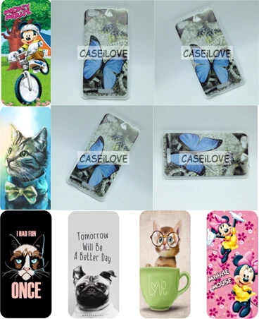 10 pcs/lot TPU Cover for Alcatel Pixi 4 Plus Power cover Case case mix designs accept |