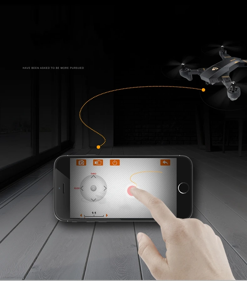 VISUO XS809 Drone - Foldable Wifi FPV drone With 2MP Camera Altitude Hold G-sensor Mode RC Quadcopter RTF 2.4GHz 12 VISUO XS809 drone (8)