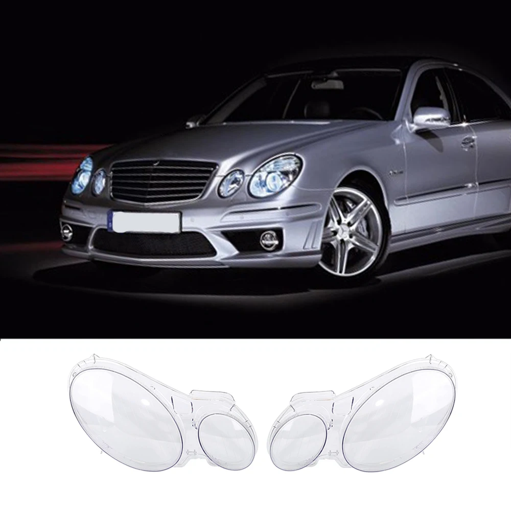 1 Pair car Transparent Housing Headlight Lens Shell Cover Lamp Assembly
