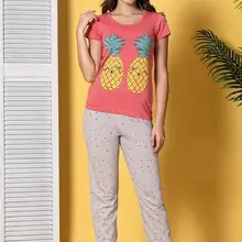 Siyah inci женские пижамы из хлопка и лайкры 19104547