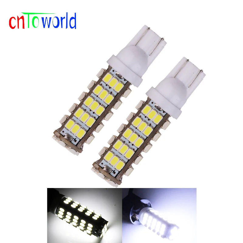 10PCS High Quality 68LED 68smd 1206 3020 68 SMD LED T10 Car W5W 194 927 161 Wedge Light Lamp Bulb For License Plate bulb (6)