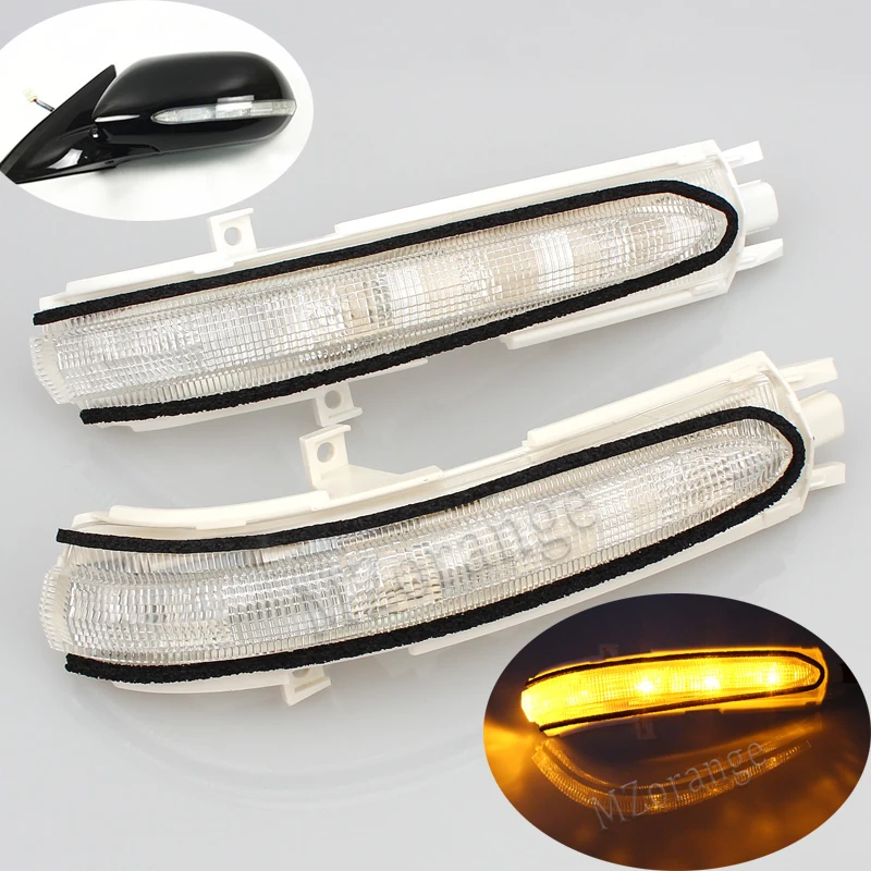

MZORANGE Outside rearview Mirror LED Turn Signal light lamp blinks Indicator 34350-SEA-013 For ACCORD CM4 CM5 CM6 2003-2007