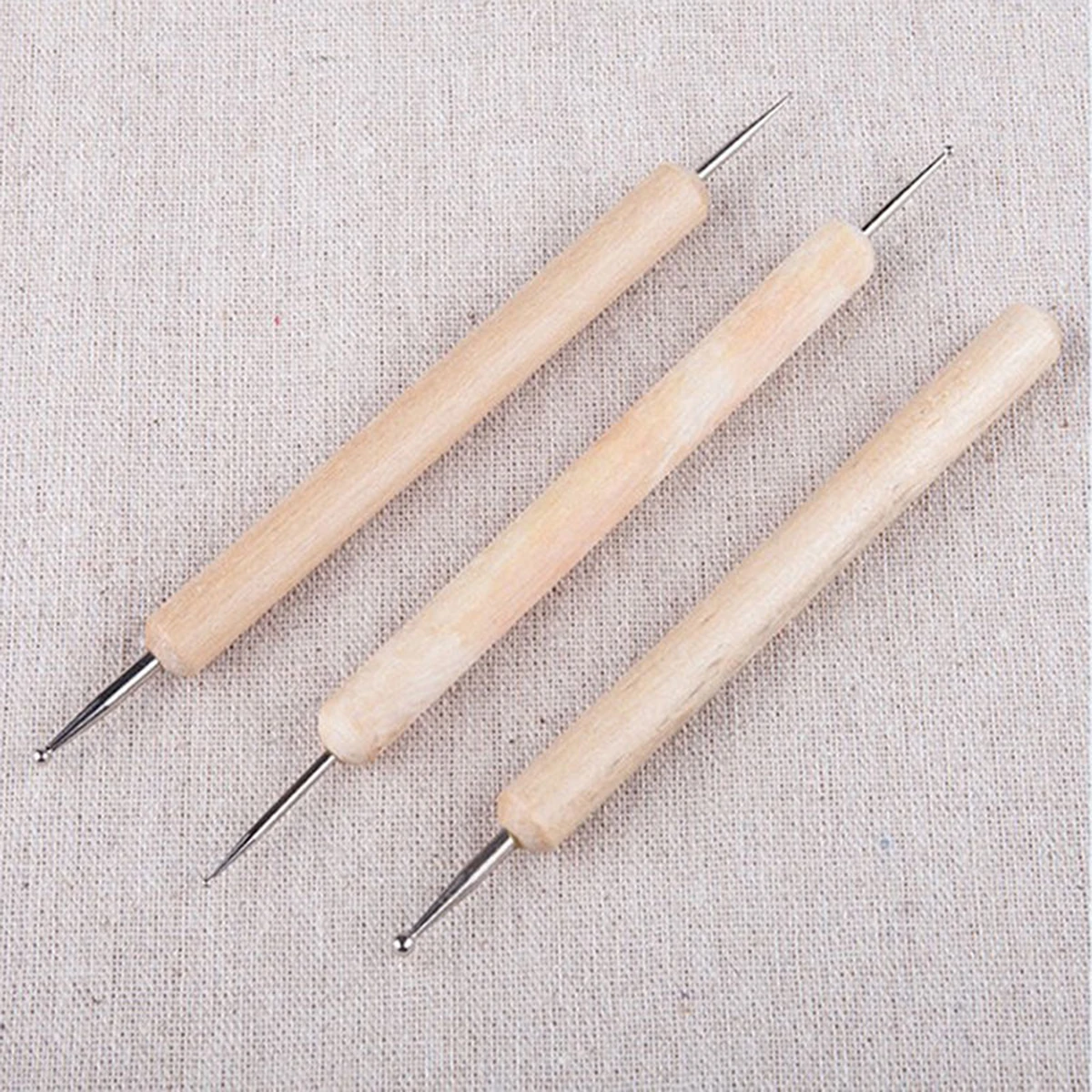 3pcs/set  DIY Hand tools Clay Sculpting Set Wax Carving Pottery Tool Shaper Polymer Modeling Ceramic
