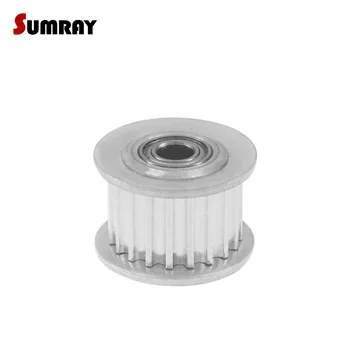 

SUMRAY 3M 20T Idler Pulley with teeth Bore 3/4/5/6mm Toothed Pulley Wheel Width 11/16mm Idler Timing Pulley for 3D Printer 2PCS