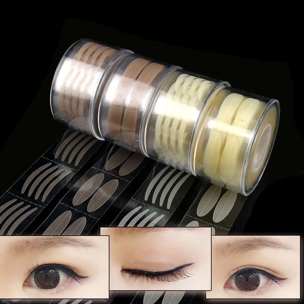 

600Pcs/Set Makeup Clear Eyelid Stripe Big Eye Decoration Invisible Double Fold Eyelid Shadow Sticker Double Eyelid Tape Tools
