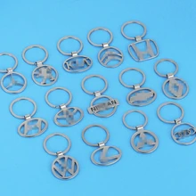 

3D Fashion Auto Keychain Key Ring Car Keyring Metal Key Chain for Russia Popular Car Automobile Trinket Car-styling Accessories