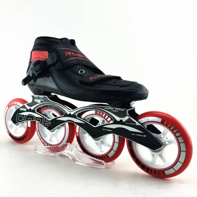 RASHA inline speed skates black Color carbon skates inline skates 90mm