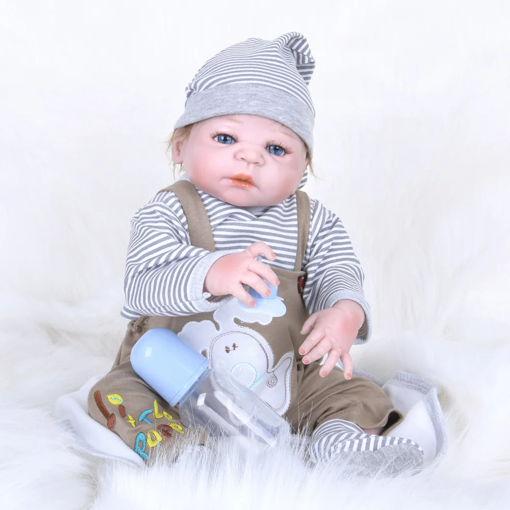 

55cm Silicone Reborn Baby Doll Kit Action Figure Toys Collection Dolls Kid's Toys Birthday Christmas Gifts