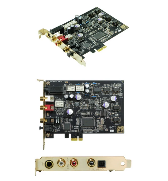Новая звуковая карта TEMPOTEC Serene ade PCI E волоконный коаксиальный (дизайн двойного