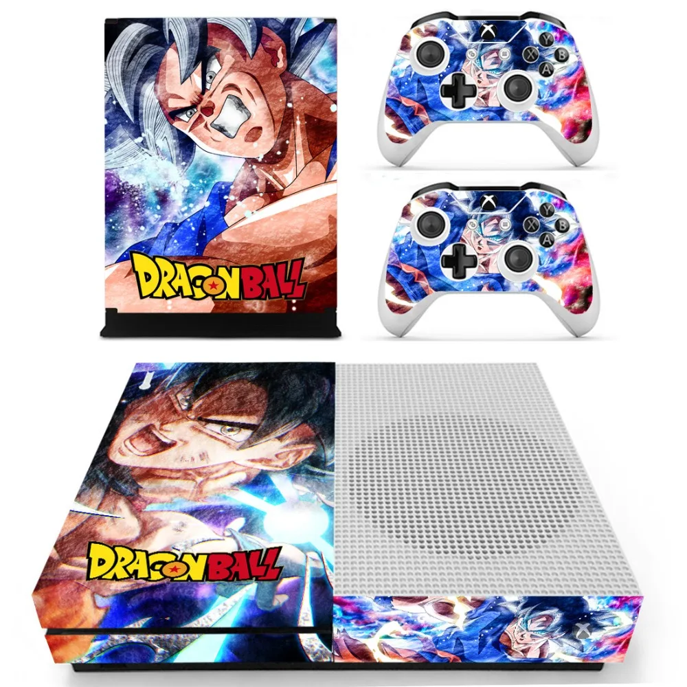 Dragon Ball Z Super Son Goku наклейка на кожу для Xbox One S консоль и контроллеры для Xbox One тонкая кожа стикер s винил