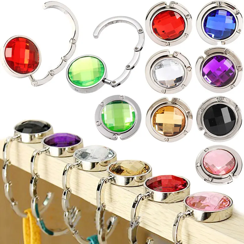 Portable Handbag Hook Folding Hanger Bag Desk Portable Handbag Hook Folding Hanger Bag Desk Multiple Foldable Purse Holder Hg99 In Hooks Rails From Home