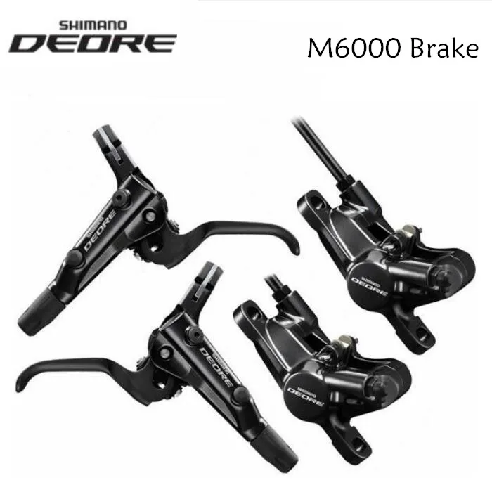 

SHIMANO DEORE M6000 Hydaulic MTB Bicycle Disc Brake 800mm/1400mm Front & Rear bike brake with J02A Ice Cold Pads