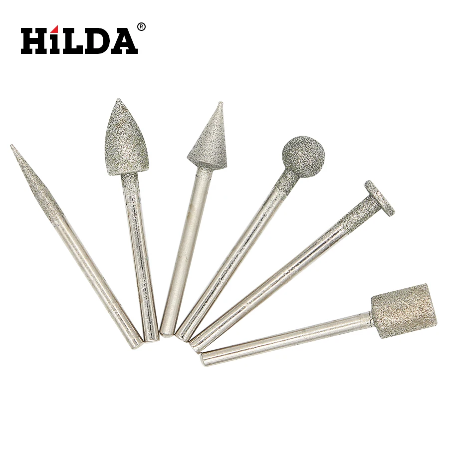 HILDA наждачные головки для шлифовки вращающихся инструментов Dremel аксессуары